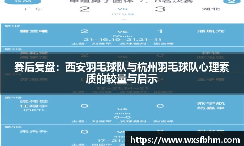 赛后复盘：西安羽毛球队与杭州羽毛球队心理素质的较量与启示