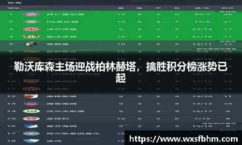 勒沃库森主场迎战柏林赫塔，擒胜积分榜涨势已起