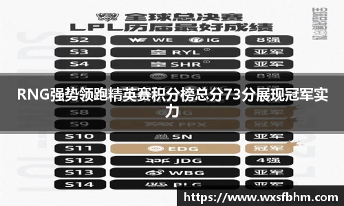 RNG强势领跑精英赛积分榜总分73分展现冠军实力